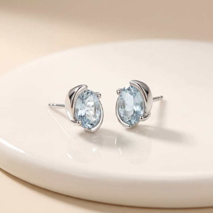Ohrringe in Silber mit Aquamarin Magda 170239