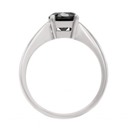Verlobungsring aus Gold mit schwarzem Diamant Remmey