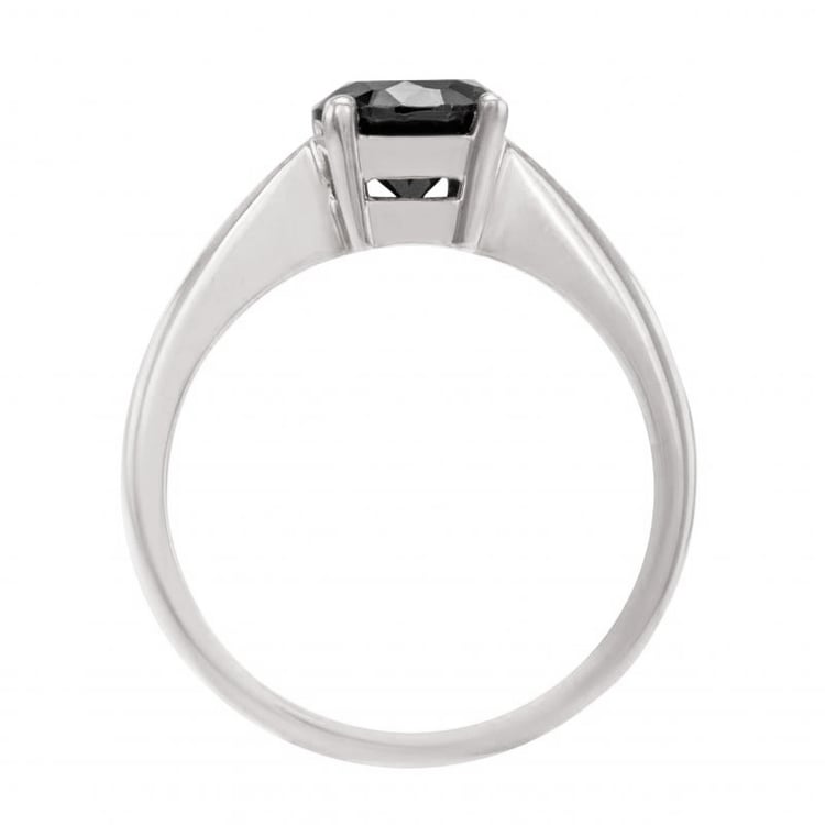 Verlobungsring aus Gold mit schwarzem Diamant Remmey 8718