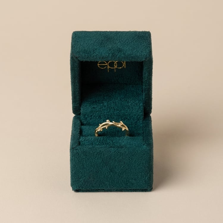 Goldener Scheidungsring in Zweigform Merle 166472