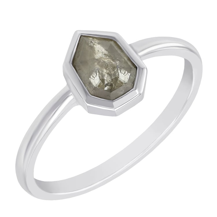 Ring mit Salt and Pepper Diamanten Ansonia