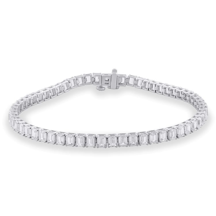 Goldenes Tennisarmband mit Lab Grown Diamanten Ida