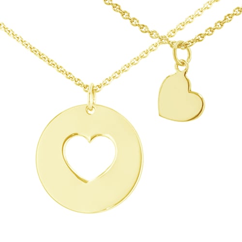 Schmuckset in Herzform für Zwei Elly