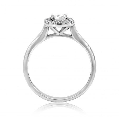 Verlobungsring mit Lab Grown Diamanten im Halo-Stil Reley