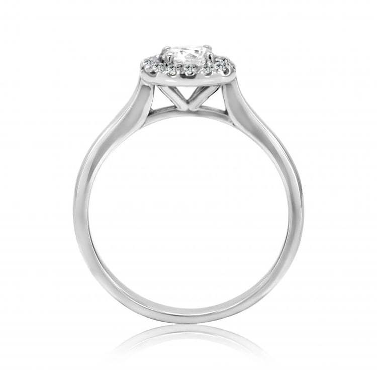 Verlobungsring mit Lab Grown Diamanten im Halo-Stil Reley 76020