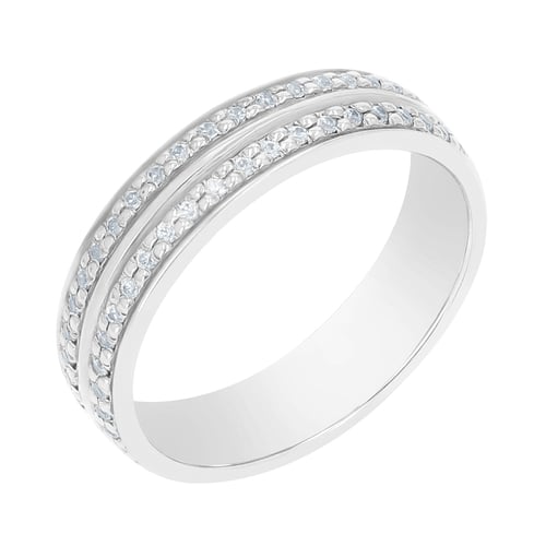 Schlichte Eheringe aus Gold mit Diamanten Sydell