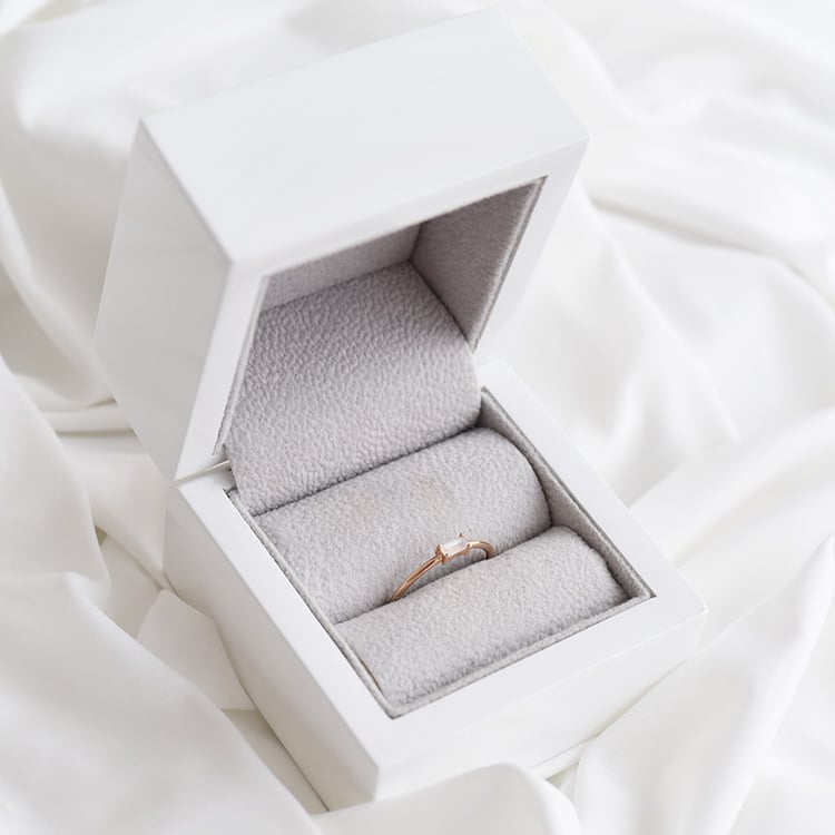 Ring mit Mondstein in Baguette-Form Koos 90325