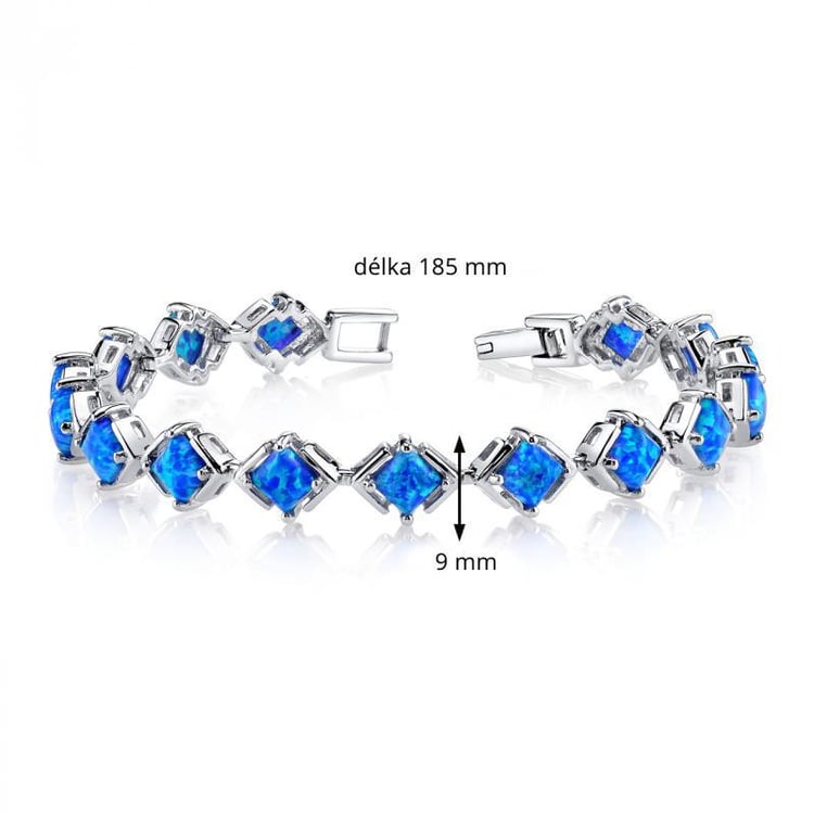 Bezauberndes Silberarmband mit Opalen Dialy 6303