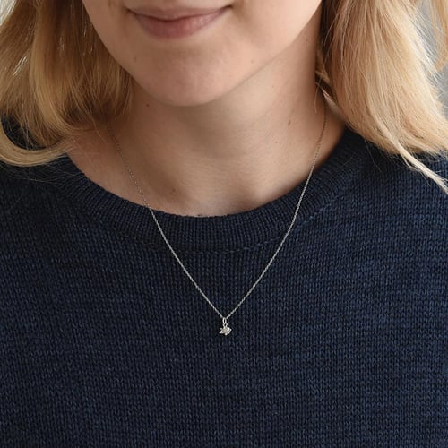 Goldener Anhänger mit Salt´n´Pepper Diamanten Niria