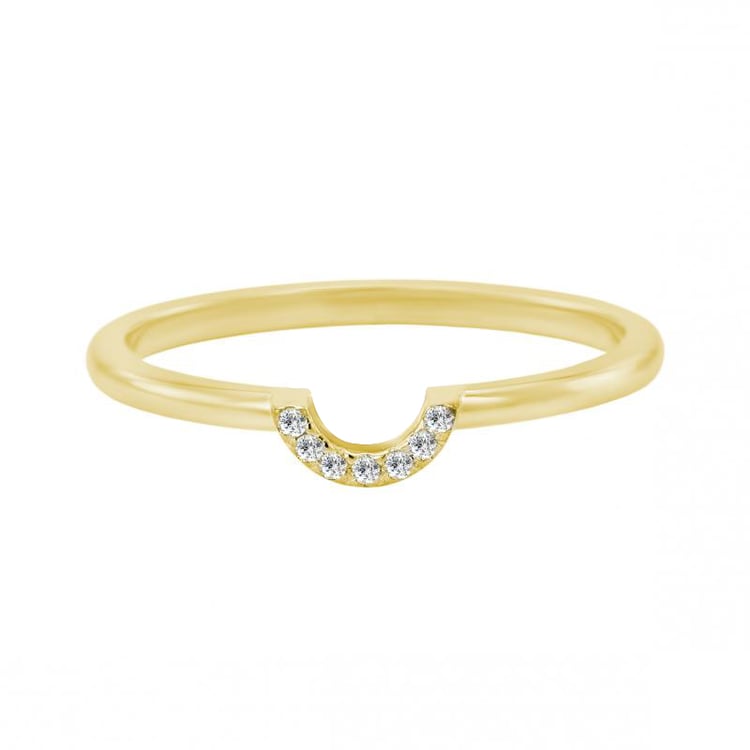 Ringset aus 585 Gold mit zertifiziertem Tropfendiamant Ralyas 22476