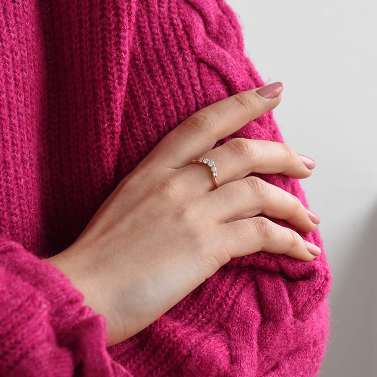 Set von Ringen aus Gold mit Labradorit und Moissaniten Bechet 73741