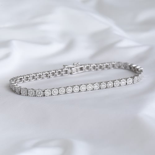 Elegantes Tennis Armband mit Diamanten Ramess