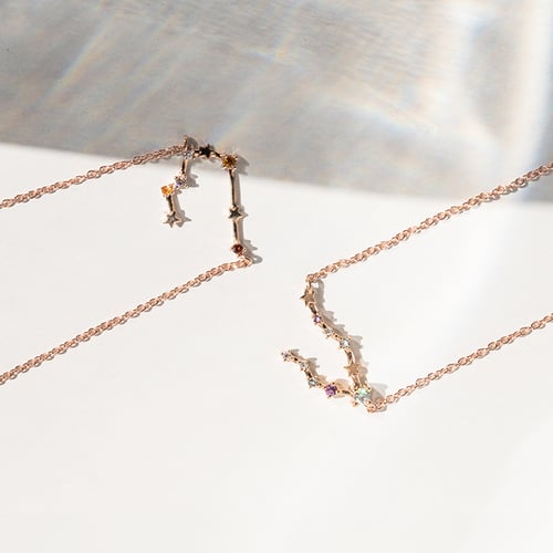 Halskette mit Tierkreiszeichen Gemini