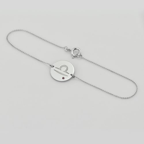 Goldenes Armband mit Turmalin für das Sternzeichen Waage