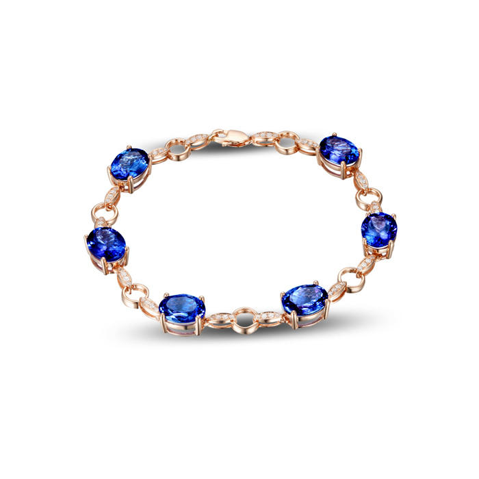 Armband mit Tansaniten