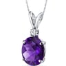 Goldene Halskette mit Amethyst und Diamanten Emanuella
