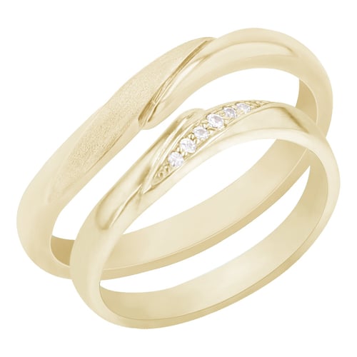 Trauringe aus Gold mit Diamanten Abella