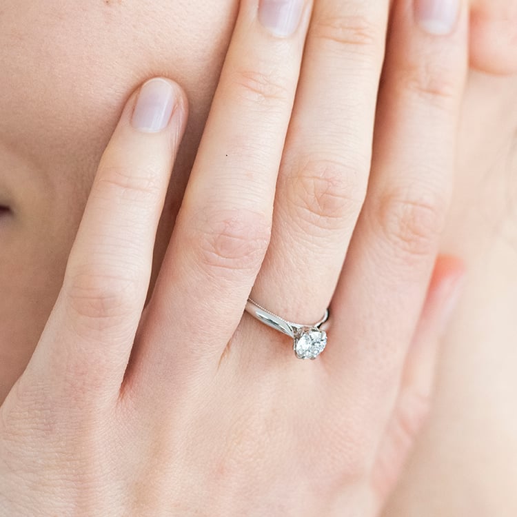 Verlobungsring mit einem 0.71 ct Lab Grown Diamanten mit IGI Zertifikat Libby 115799