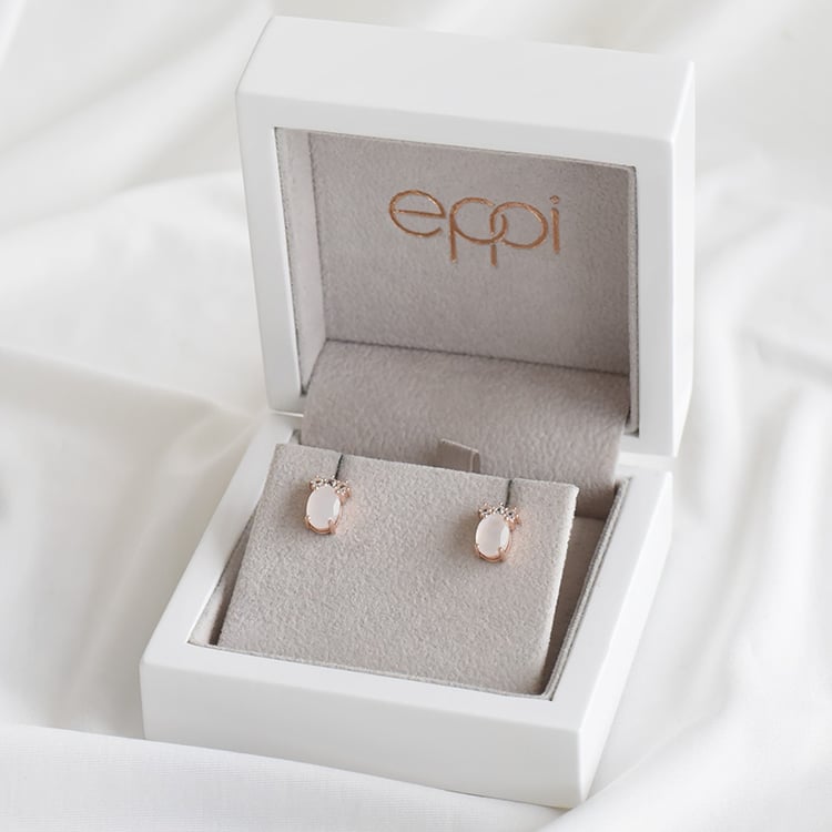 Ohrringe in Silber mit Topas und Mondstein Perkin 93467