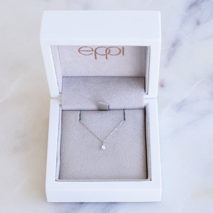 Einfache Halskette mit einem Diamanten Matas 87408