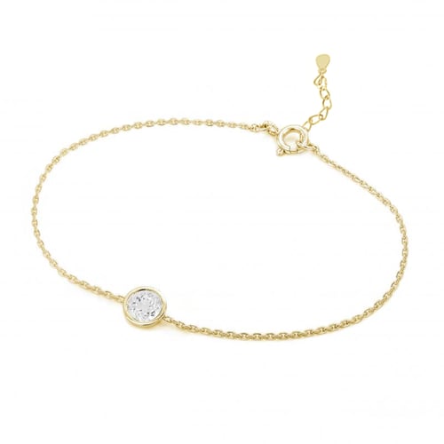 Silbernes Armband mit weißem Topas Arleth