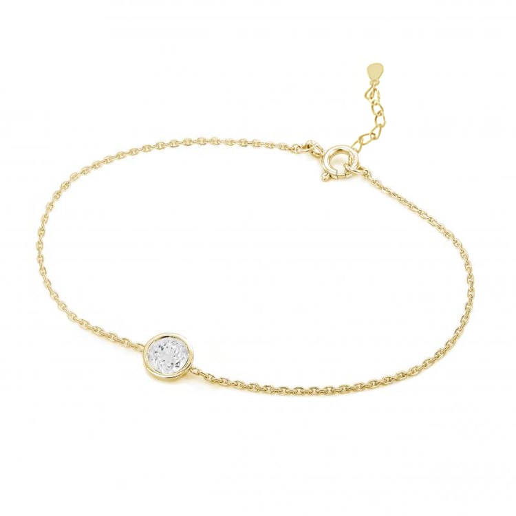 Silbernes Armband mit weißem Topas Arleth 104925