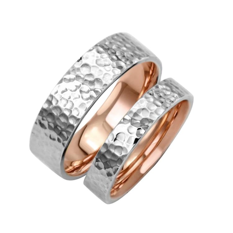 Mehrfarbige Eheringe aus Gold Pate