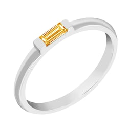 Minimalistischer Ring mit Citrin Xenia