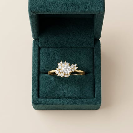 Unkonventioneller Scheidungsring mit Lab Grown Diamanten Carter