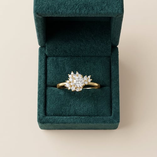 Unkonventioneller Scheidungsring mit Lab Grown Diamanten Carter