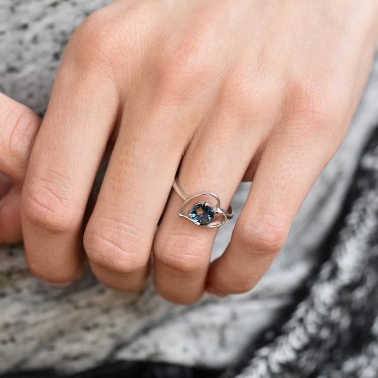 Ring aus Silber mit Topas 6946