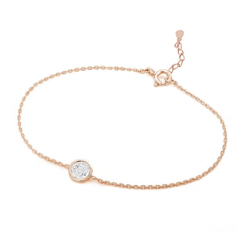 Silbernes Armband mit weißem Topas Arleth