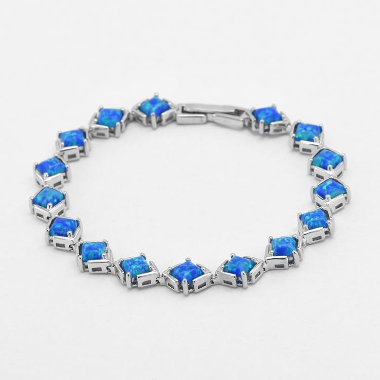 Bezauberndes Silberarmband mit Opalen Dialy 45826