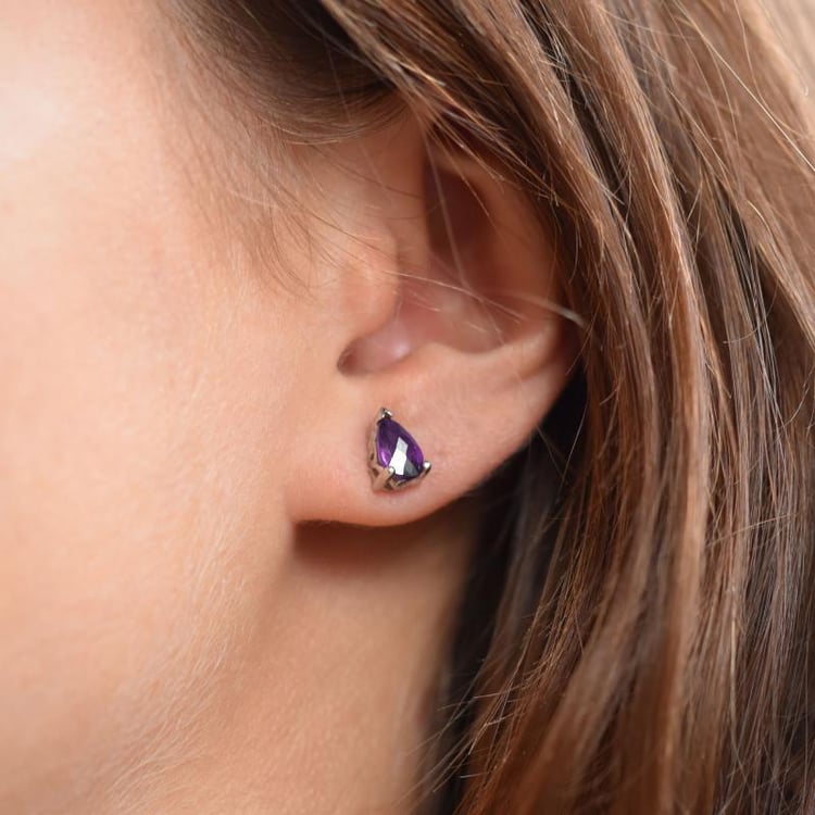 Ohrringe mit Amethysten 19499