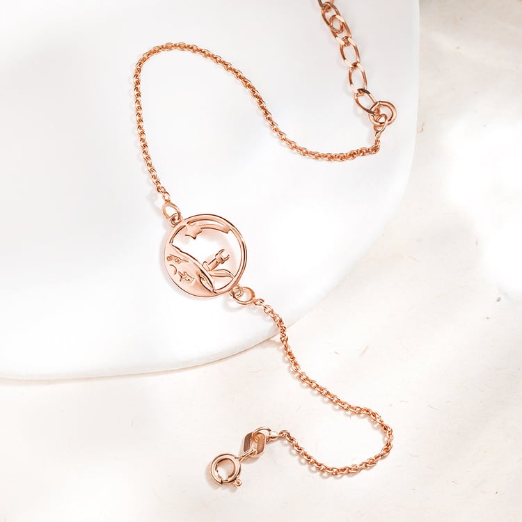 Silbernes Armband mit einem geschnitzten Fuchs Der Kleine Prinz 157549