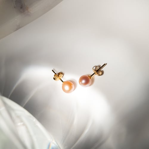 Ohrringe mit 6 - 6.5 mm Perlen Balbina