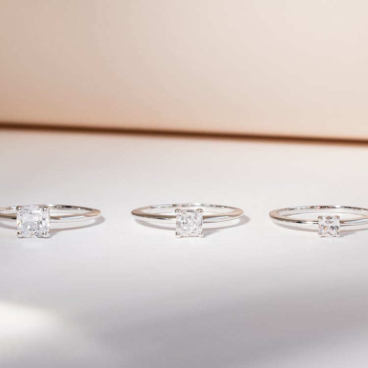 Verlobungsring mit einem Lab Grown Diamanten in Kissenform Macey 142706