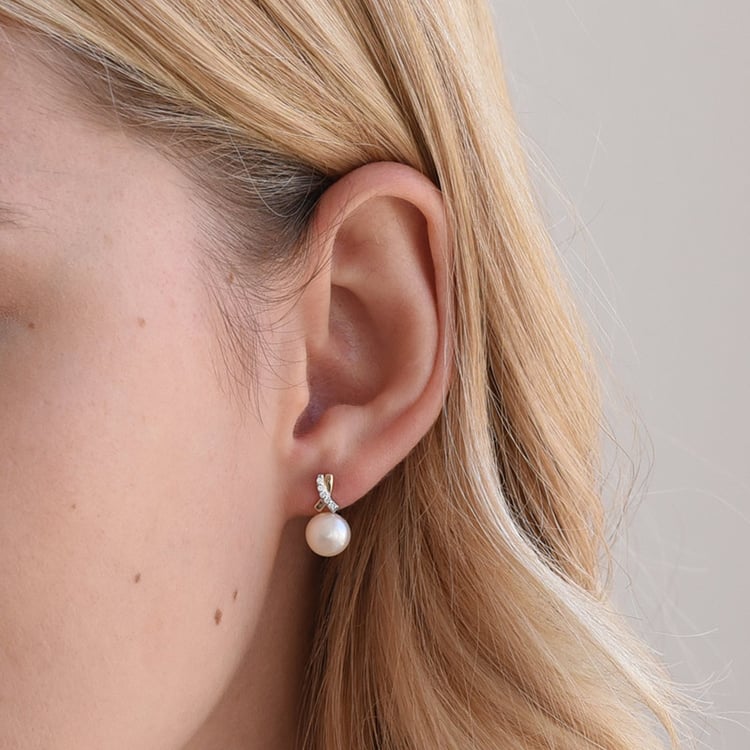 Ohrringe mit Perlen 67614