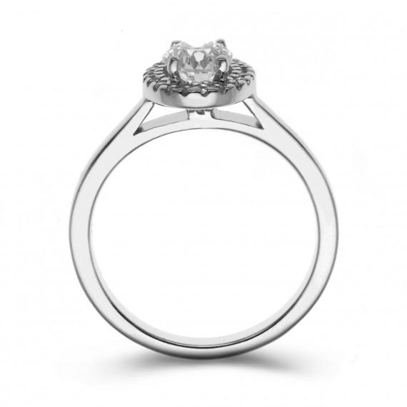 Diamantring aus Platin 11144