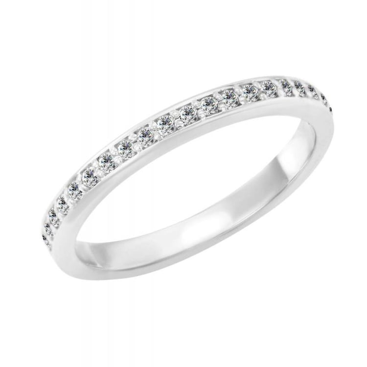 Eternity-ring mit 1.25 mm großen Moissaniten Mewya