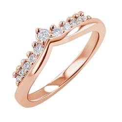 Ring in V-Form mit Lab Grown Diamanten Bethanie
