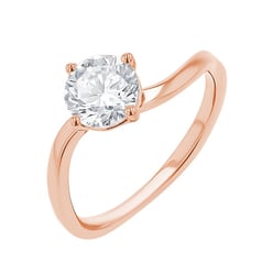 Atypischer Verlobungsring mit Diamant Livia