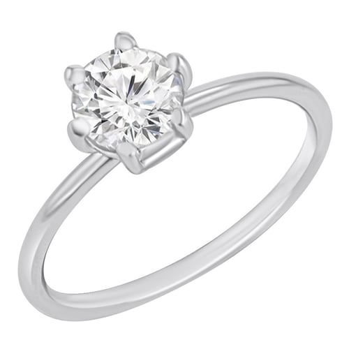 Verlobungsring mit Buchstaben und Diamanten Birdie