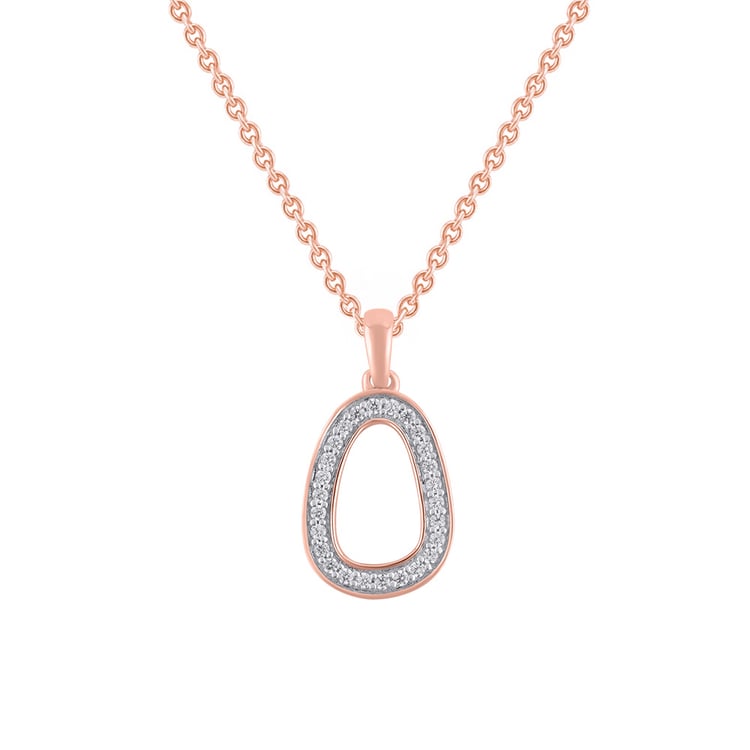 Goldener Anhänger mit Lab Grown Diamanten Evie 163241