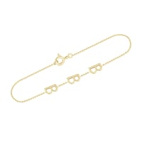 Armband mit 3 Buchstaben Ihrer Wahl Annika