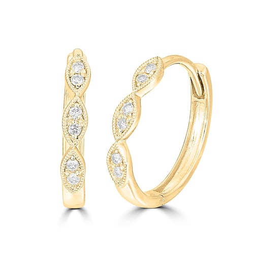 Creolen mit Diamanten Vester