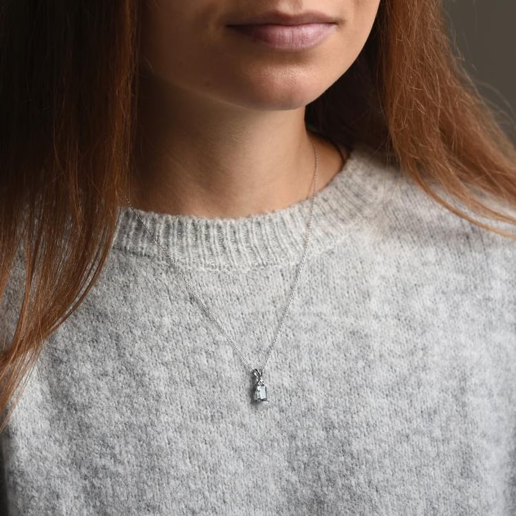 Goldanhänger mit Aquamarin und Diamanten Deandra 50837