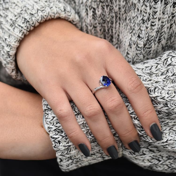 Goldener Diamantring 35659