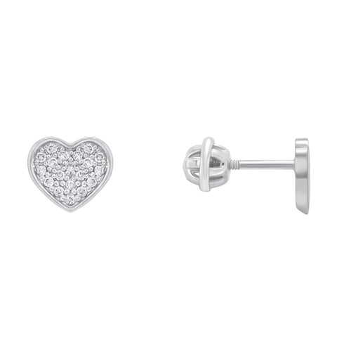 Diamantohrringe in Herzfrom Sie