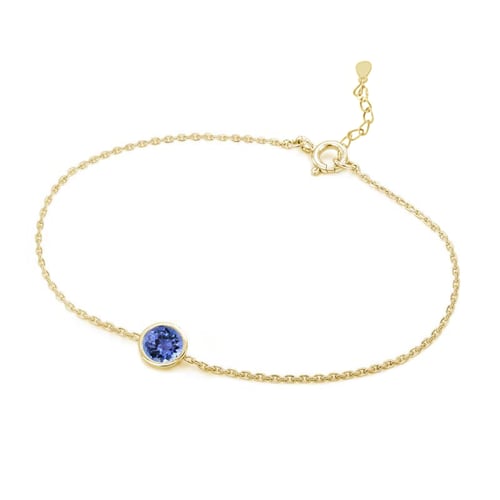 Silbernes Armband mit Tansanit Arleth